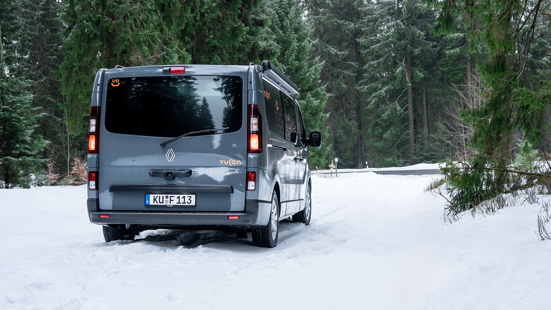 Yucon 55 SB Campervan – Heckansicht Yucon 55 SB Campervan – Heckansicht